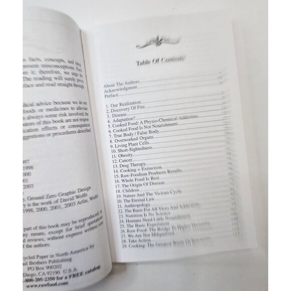 Nature's First Law The Raw-Food Diet Revised Edition David Wolfe Paperback Book - Picture 4 of 4